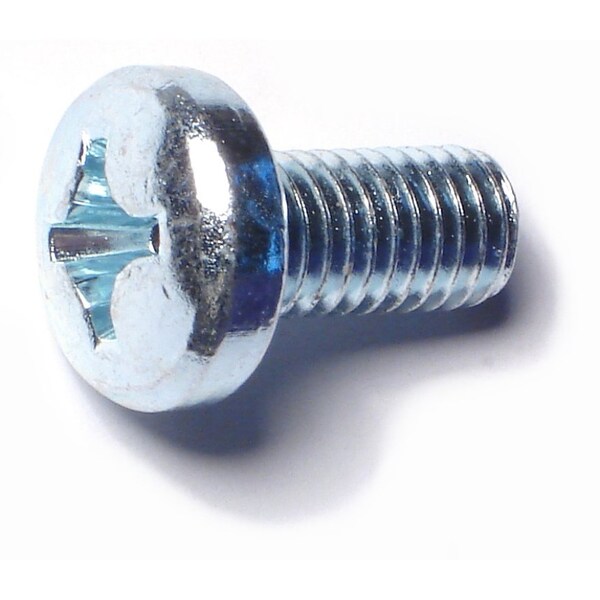 Midwest Fastener M8-1.25 x 16 mm Phillips Pan Machine Screw, Zinc Plated Steel, 20 PK 78561 - main